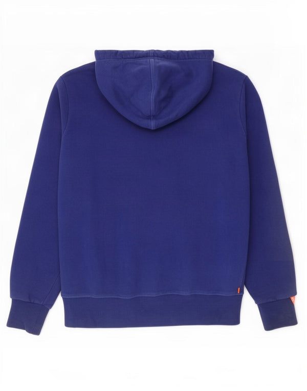Męski sweter z kapturem i zamkiem Superdry, 2XL, niebieska bawełna