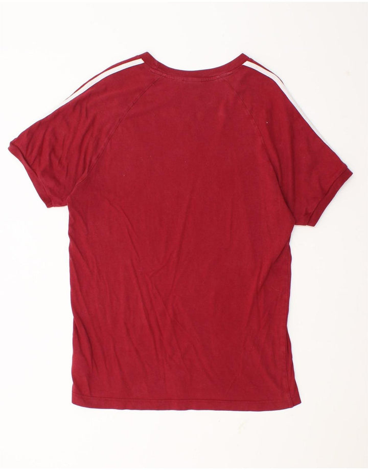 Adidas Męska koszulka Top Medium Burgundowa bawełna