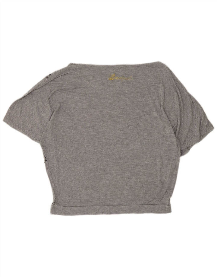 Damska koszulka graficzna Desigual Top UK 14 Medium Grey