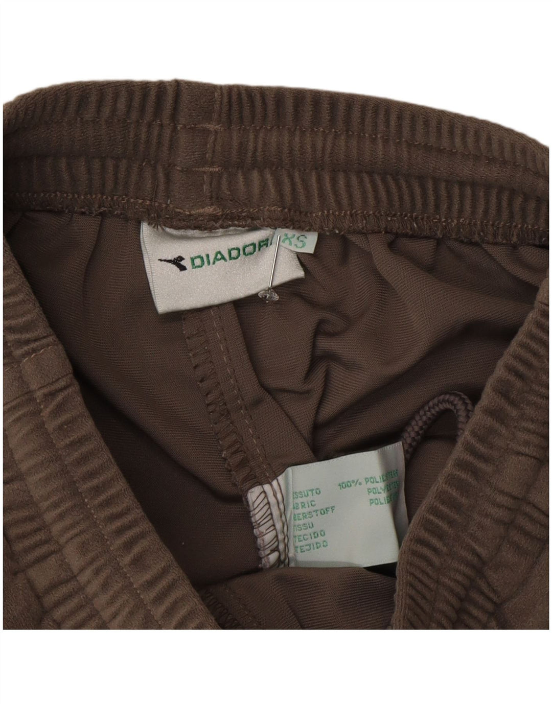 Damskie spodnie dresowe Diadora Cargo UK 6 XS, brązowy poliester