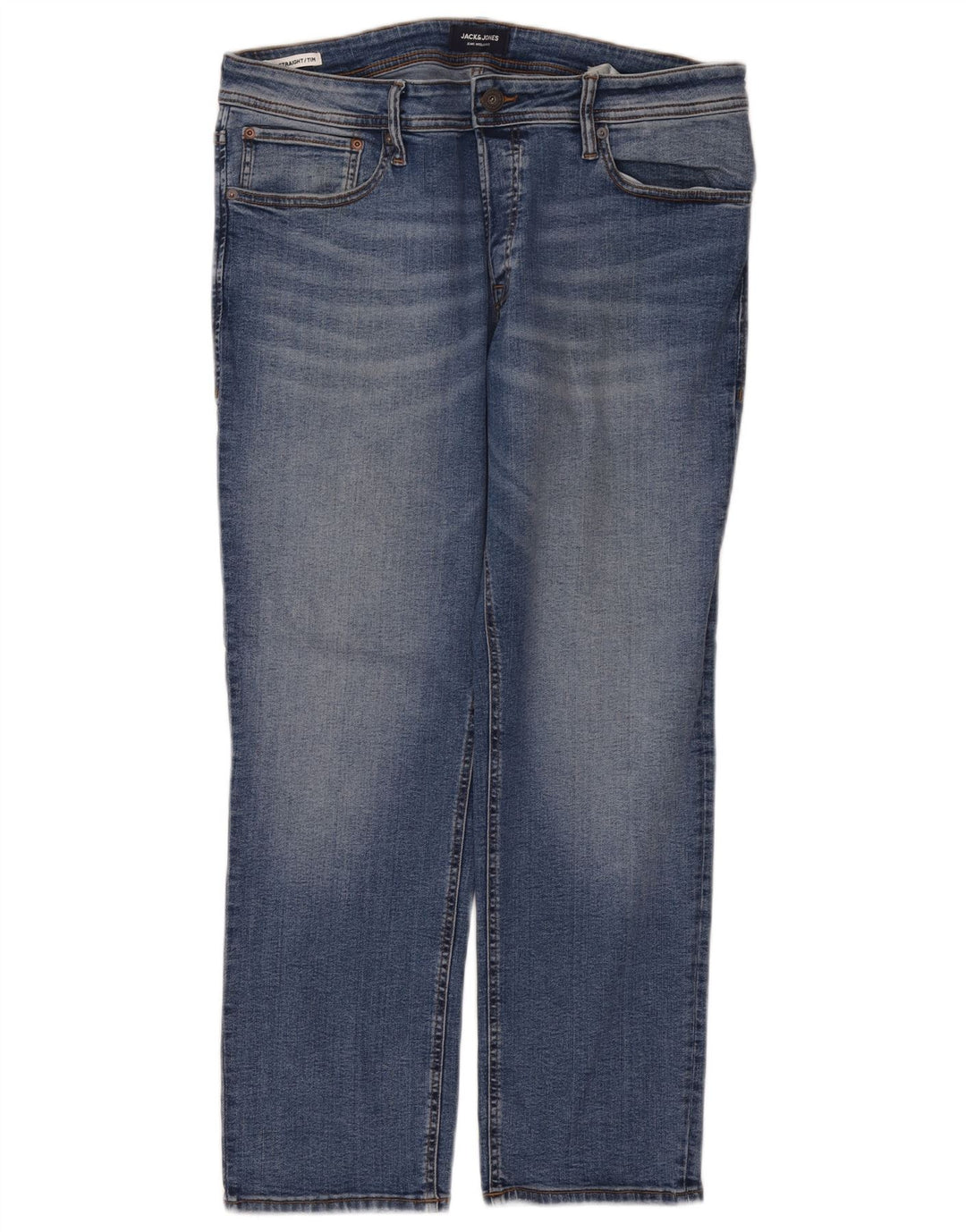 Męskie dżinsy Jack & Jones Tim Straight W36 L30 Niebieskie bawełniane