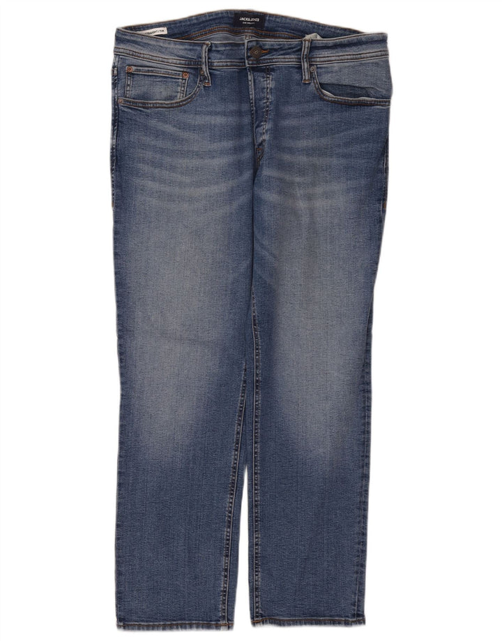 Męskie dżinsy Jack & Jones Tim Straight W36 L30 Niebieskie bawełniane