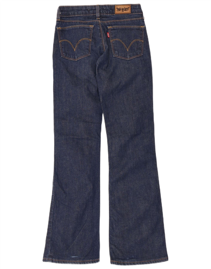 Damskie jeansy LEVI'S 572 Bootcut W26 L32 Granatowa bawełna