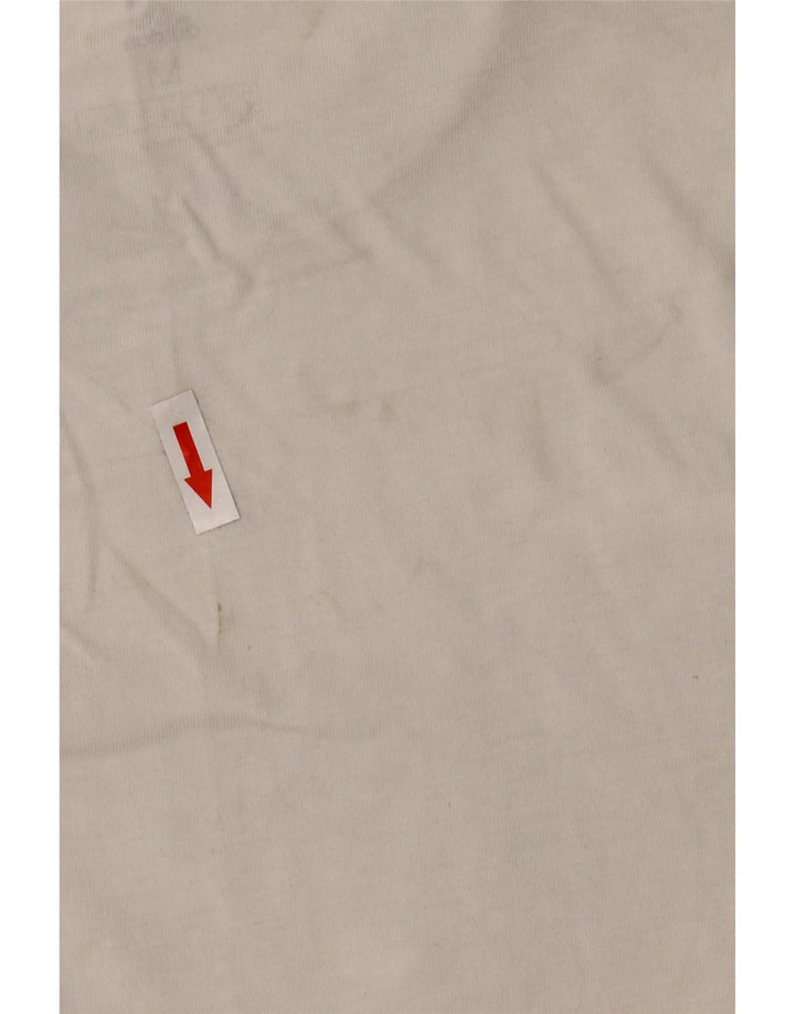 Adidas Męska Koszulka Top Średnia Biała Bawełna