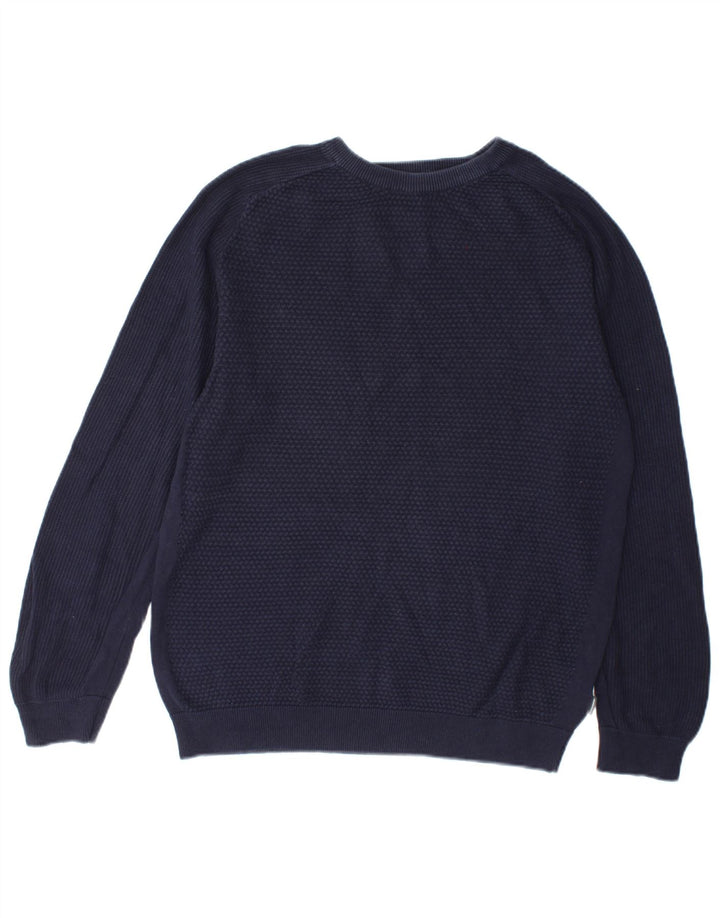 Męski sweter Jack & Jones z okrągłym dekoltem, średni granatowy, bawełniany