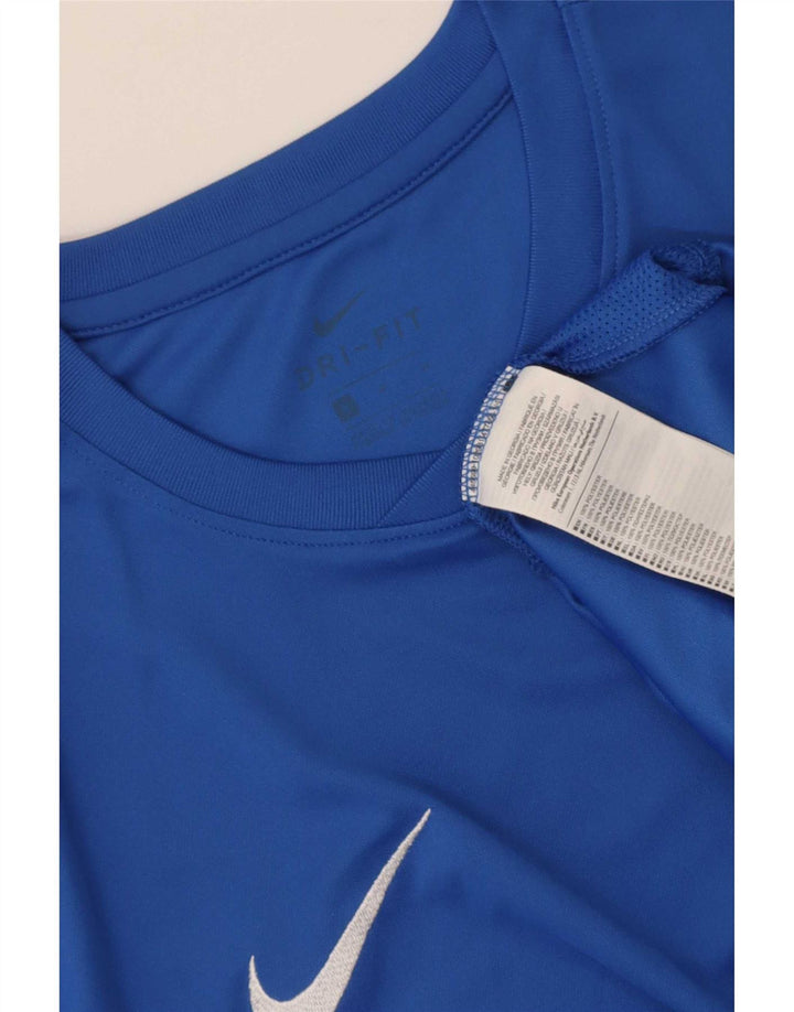 Męska koszulka Nike Dri Fit Top, średni niebieski poliester