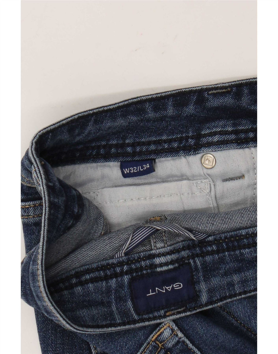 Męskie jeansy slim fit Gant W32 L31 niebieskie