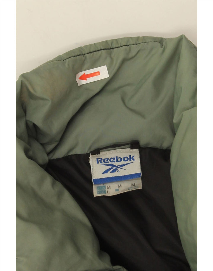 Męska wyściełana kurtka Reebok o luźnym kroju UK 38 Średni czarny nylon