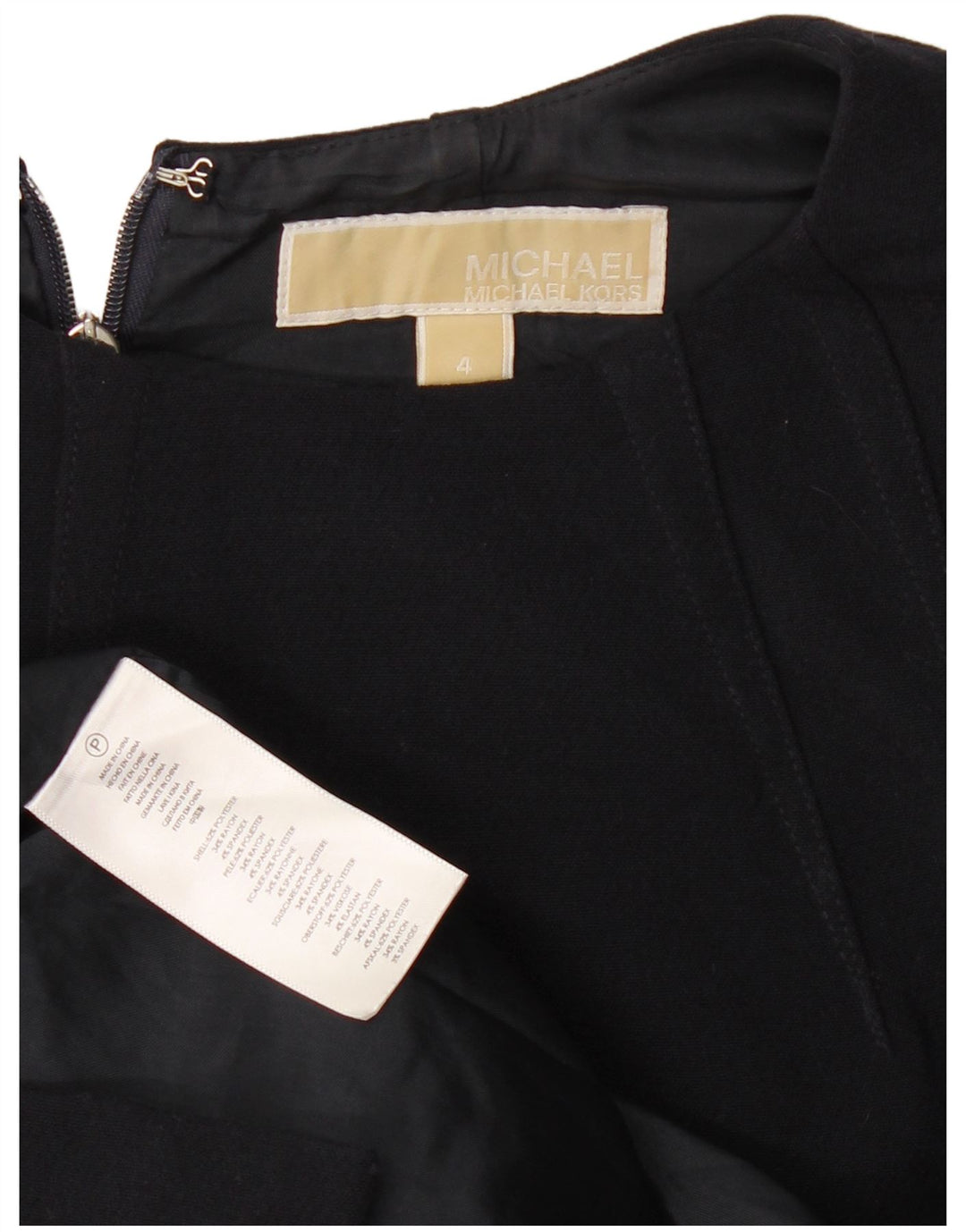 Damska obcisła sukienka bez rękawów Michael Kors US 4, mała, granatowa, z poliestru