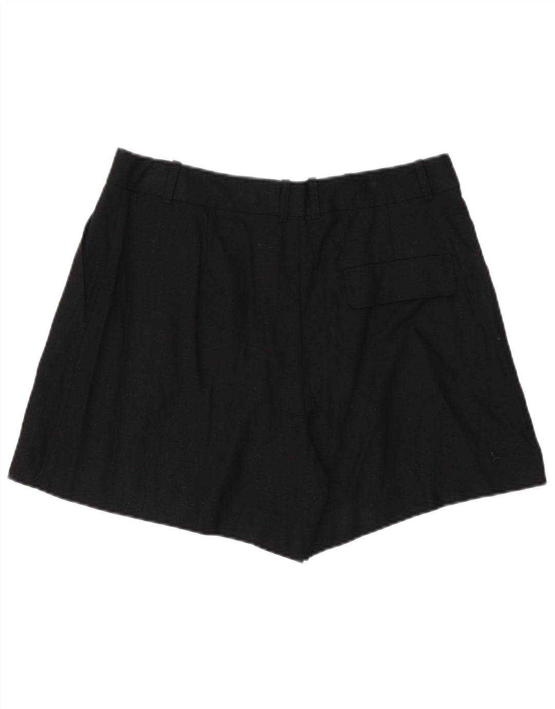 Damskie spodenki chino Zara duże W32 czarne lniane