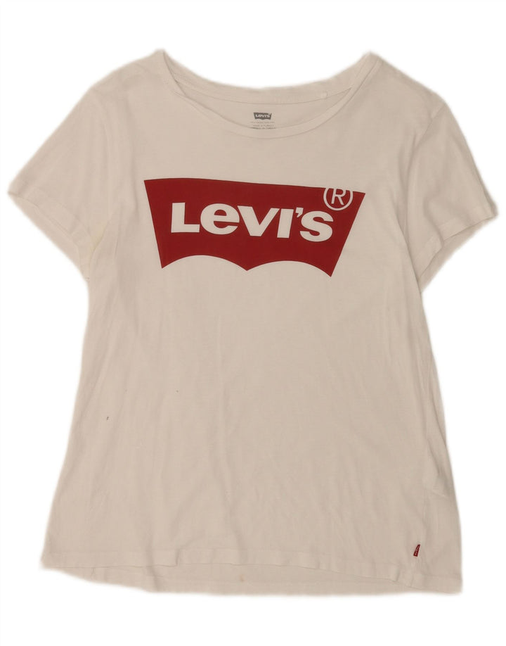Damska koszulka z grafiką Levi's Top UK 12 Medium White