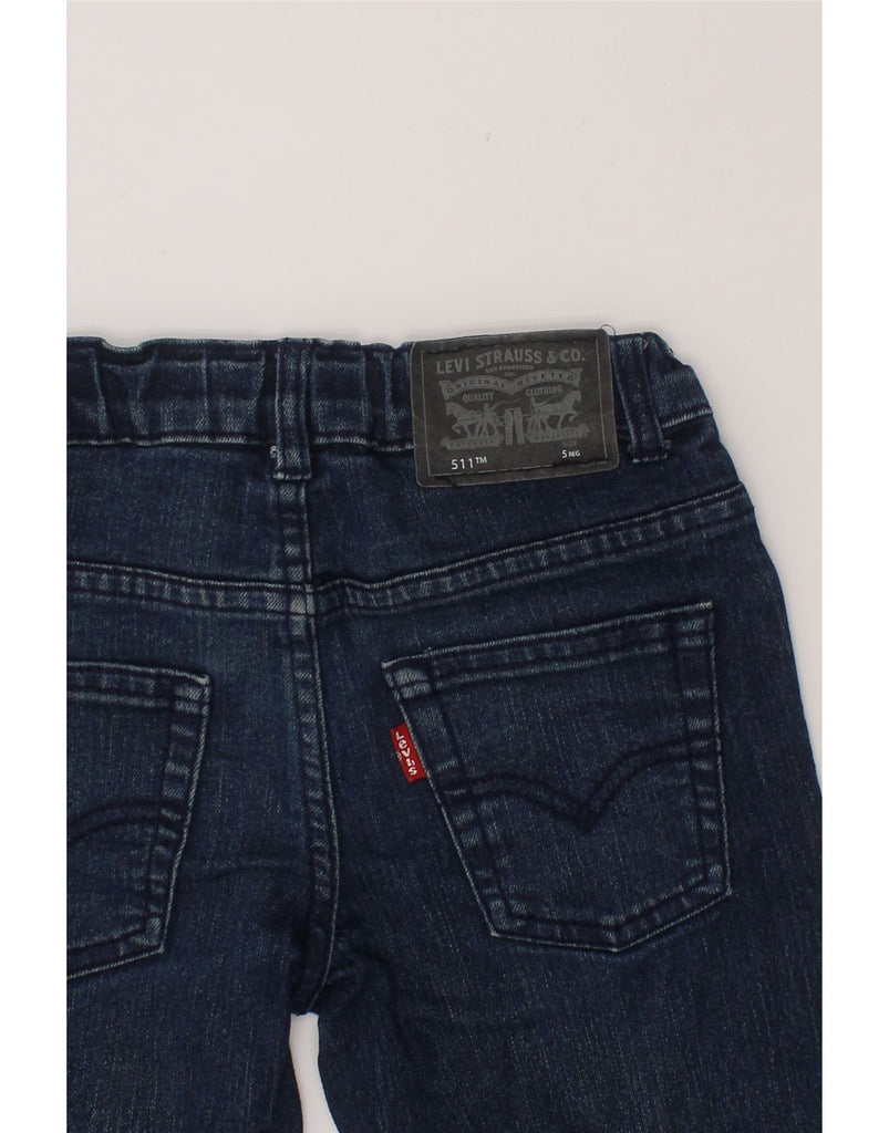 LEVI'S Boys 511 Slim Fit Denim Shorts 4-5 Years W21  Navy Blue Cotton Vintage Levi's and Second-Hand Levi's from Messina Hembry 