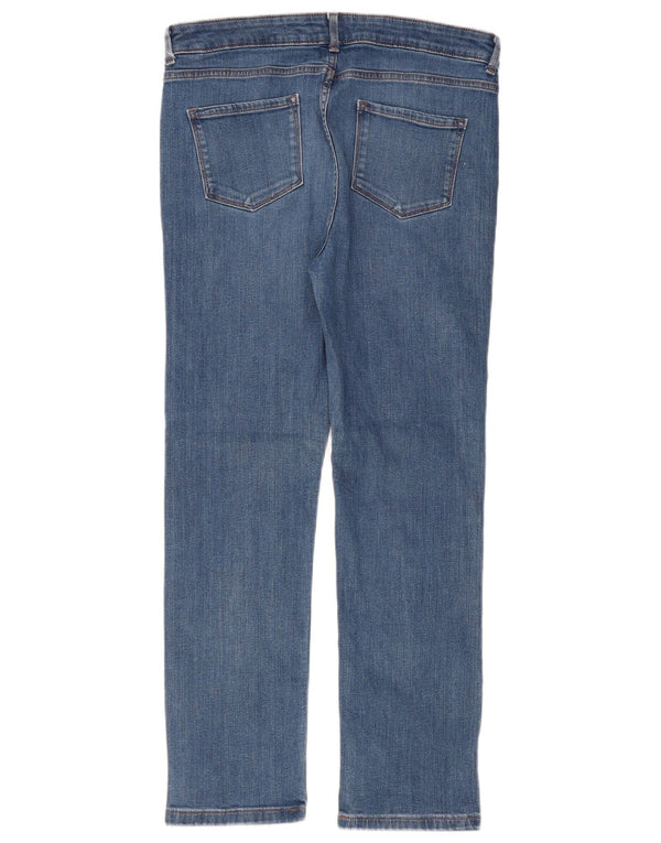 Marks & Spencer Womens Regular Slim Jeans UK 14 Large W36 L29 Blue Cotton