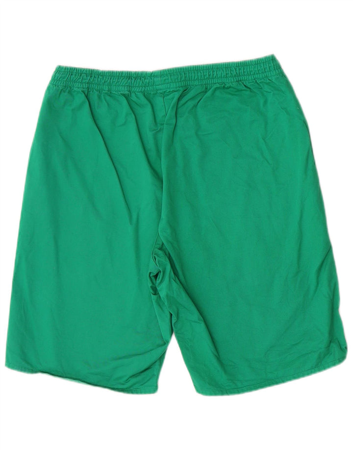 Męskie spodenki sportowe Benetton Graphic, średniej wielkości, zielone, bawełniane