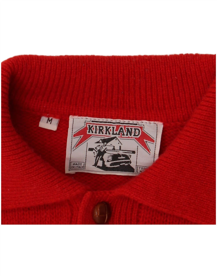 Męski sweter polo Kirkland, średni czerwony