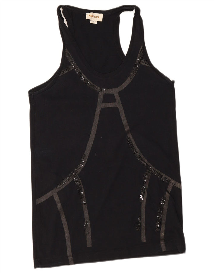 Damska kamizelka Diesel Top UK 10 Small Black