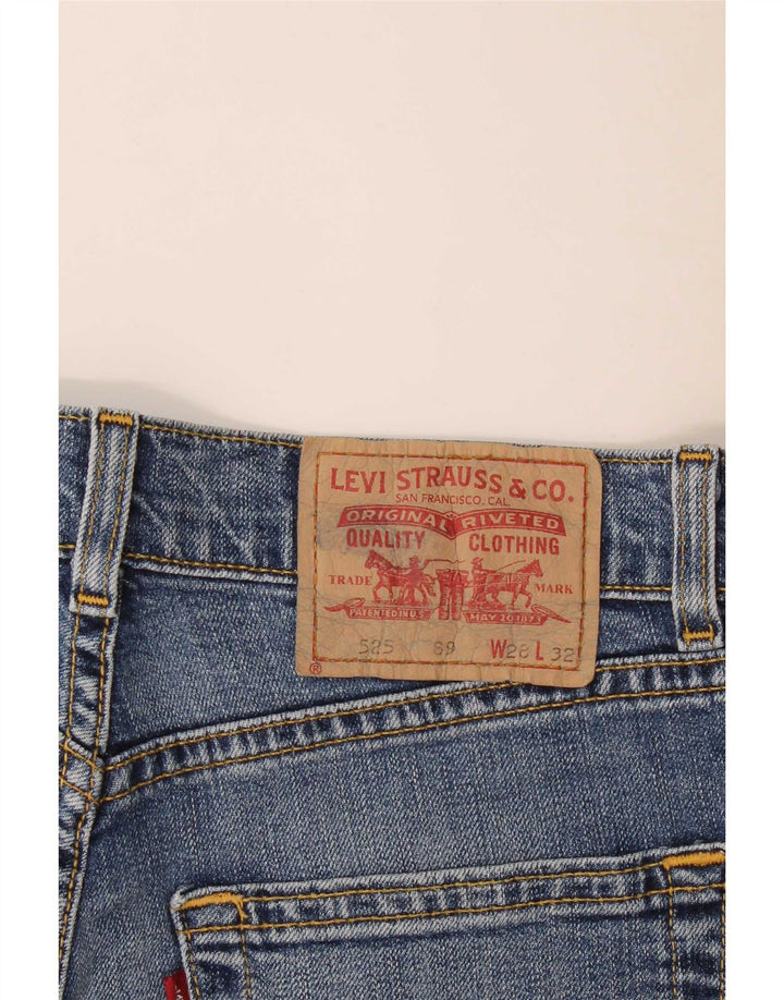 Damskie spodenki jeansowe Levi's 525, średnie W28, niebieska bawełna