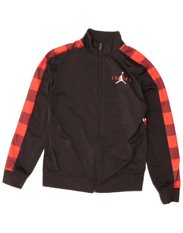 Chłopięca bluza dresowa z grafiką Jordan 13-14 lat XL, czarna, z blokami kolorów