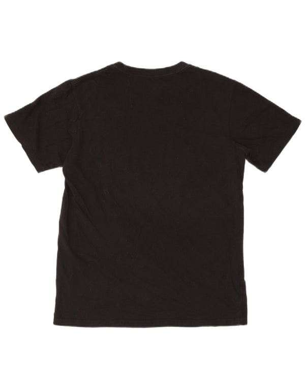 Męska koszulka Reebok Regular Graphic Top, mała, czarna, bawełniana