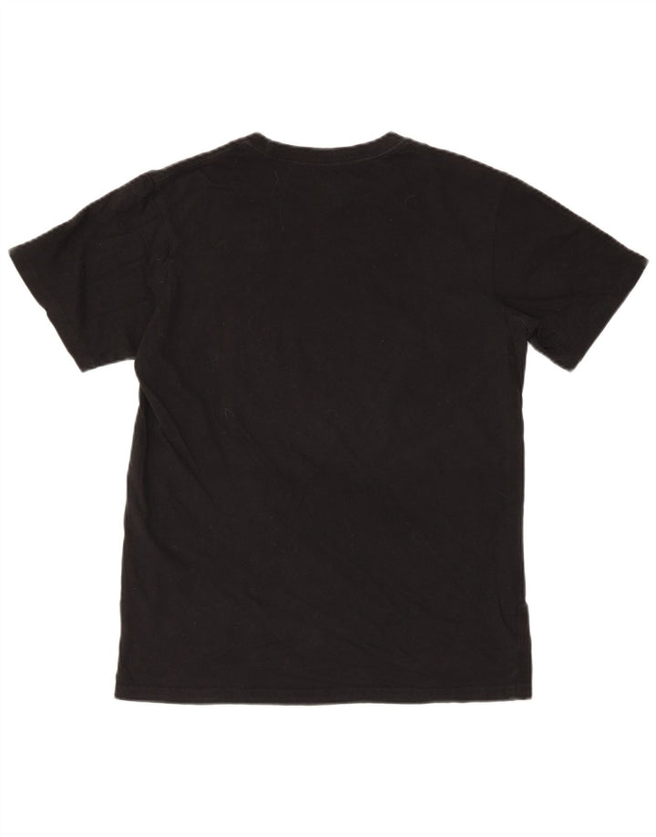 Męska koszulka Reebok Regular Graphic Top, mała, czarna, bawełniana