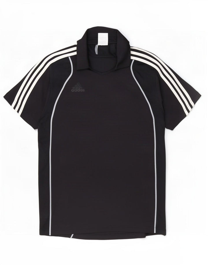 Męska koszulka polo Adidas Clima 365, duża, czarna, z poliestru