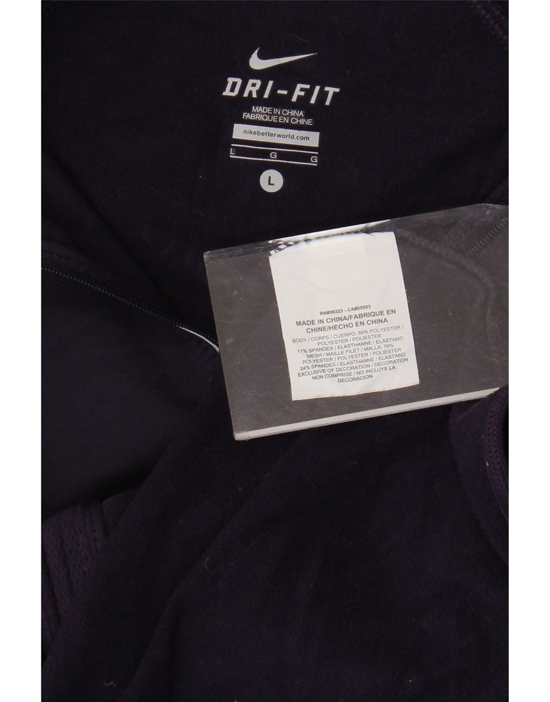 Damska kurtka dresowa NIKE Dri Fit UK 14, duży, fioletowy poliester