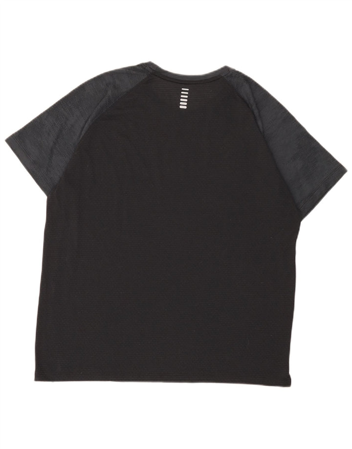 Męski dopasowany t-shirt Under Armour, duży, czarny blok kolorów