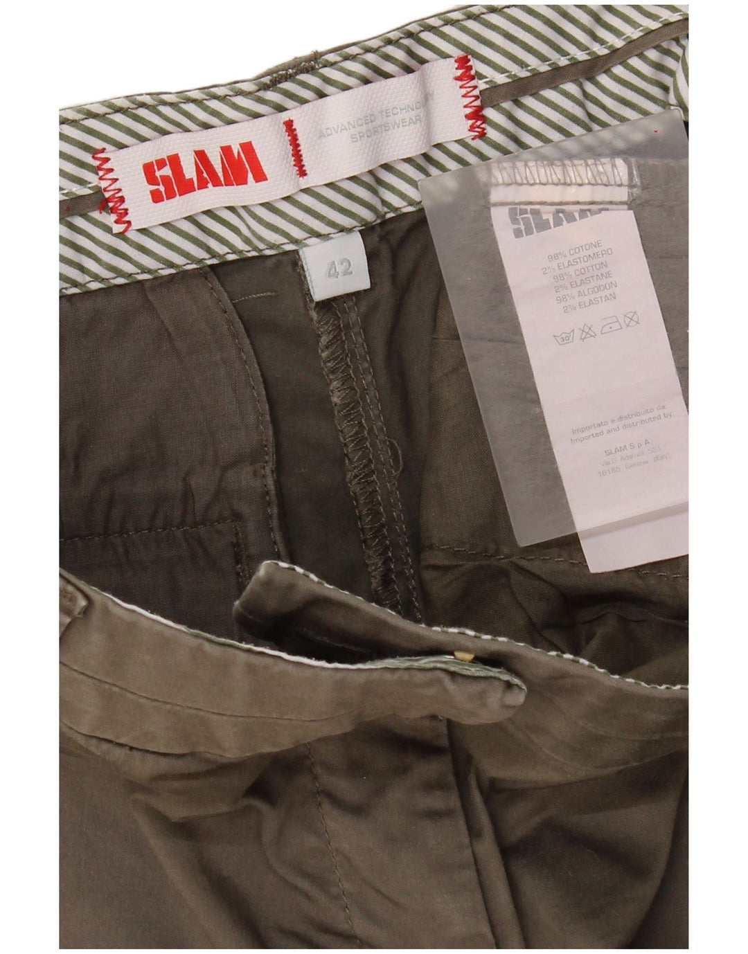 Damskie spodenki Chino Slam IT 42 Medium W30, bawełna khaki