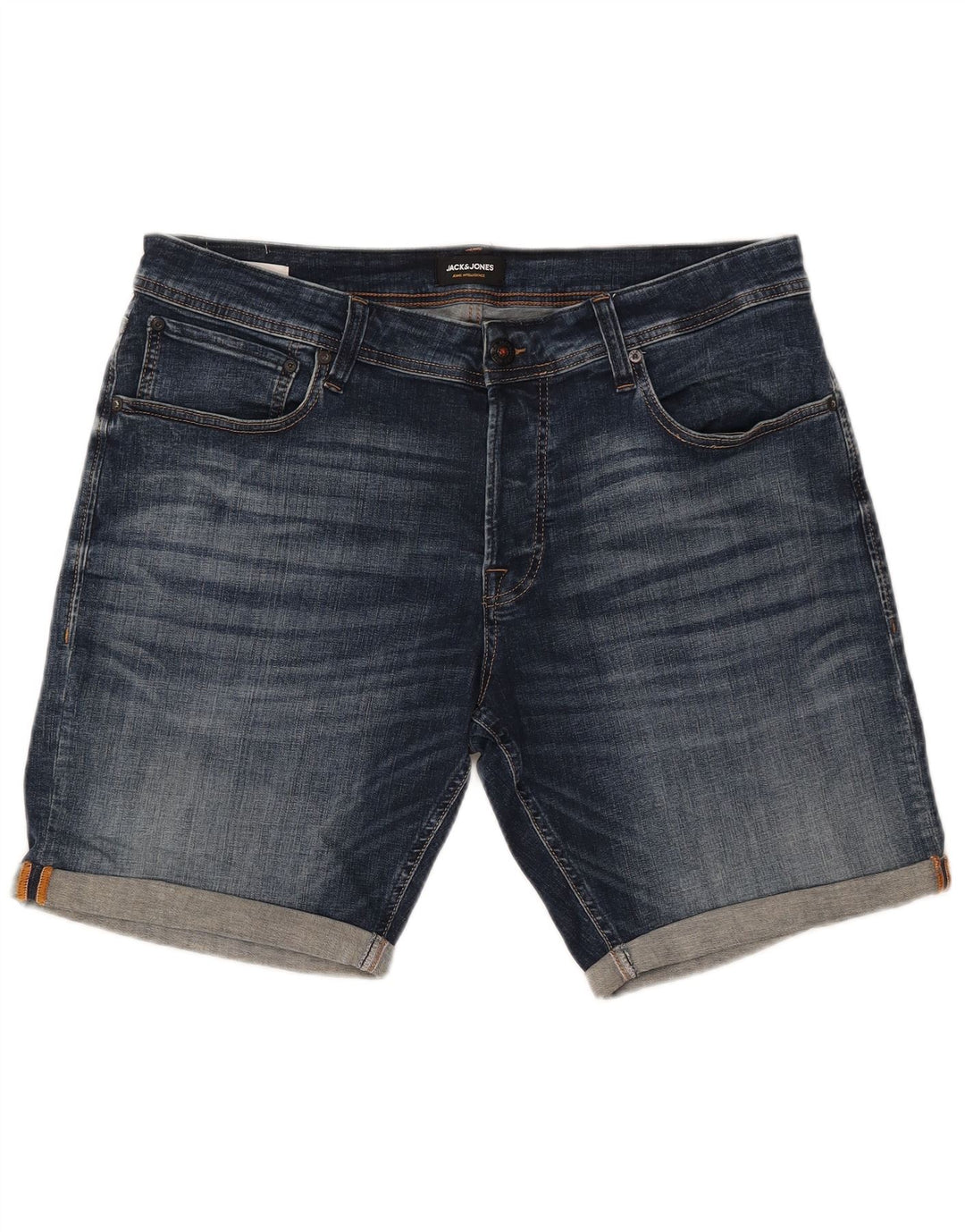 Męskie spodenki jeansowe JACK & JONES 2XL W42, niebieska bawełna
