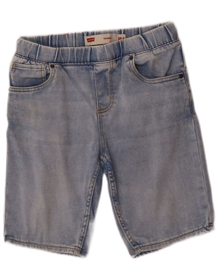 Spodenki jeansowe chłopięce LEVI'S 15-16 lat W29, niebieska bawełna