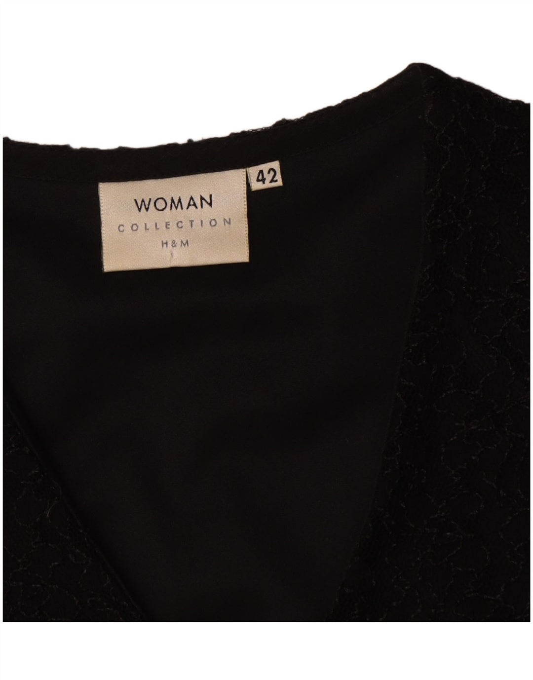 Damska bluzka koszulowa H&M IT 42 Średni czarny kwiatowy nylon