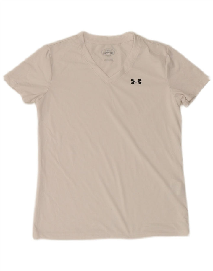 Koszulka męska Under Armour Top XS, biały poliester