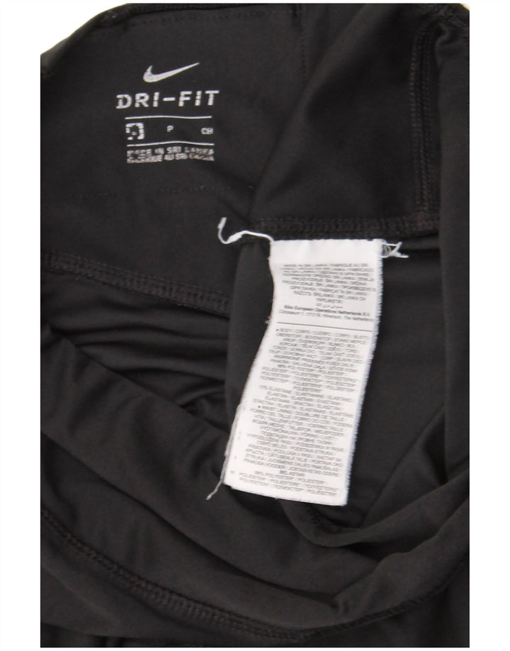 Damskie legginsy Nike Dri Fit Graphic UK 8, małe, czarne, poliestrowe