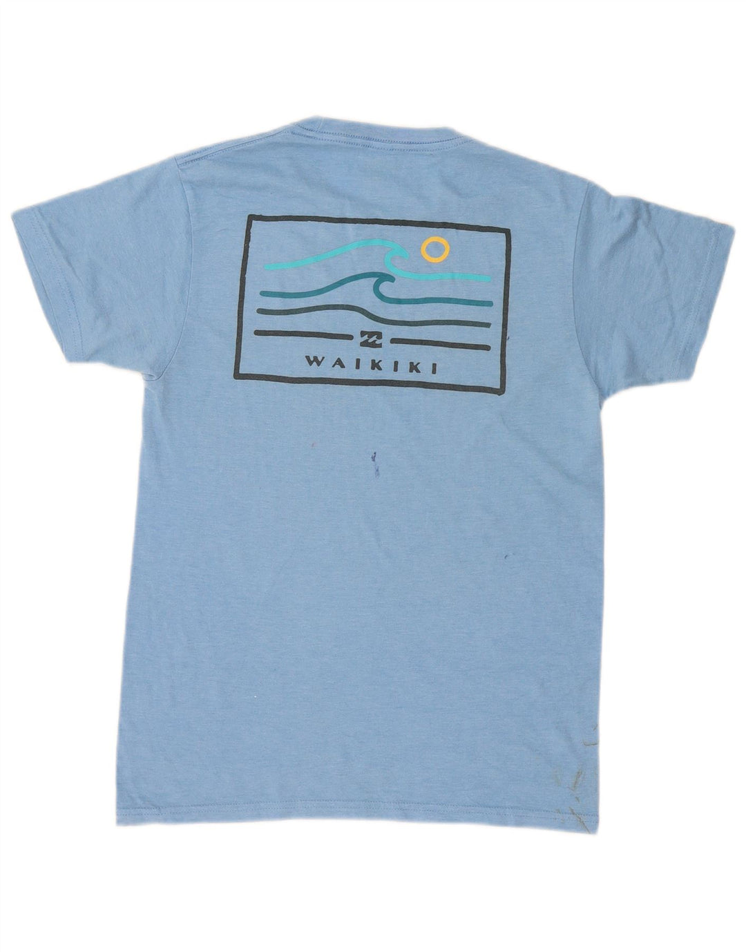 Męski T-shirt z grafiką Billabong, mały, niebieski, bawełniany