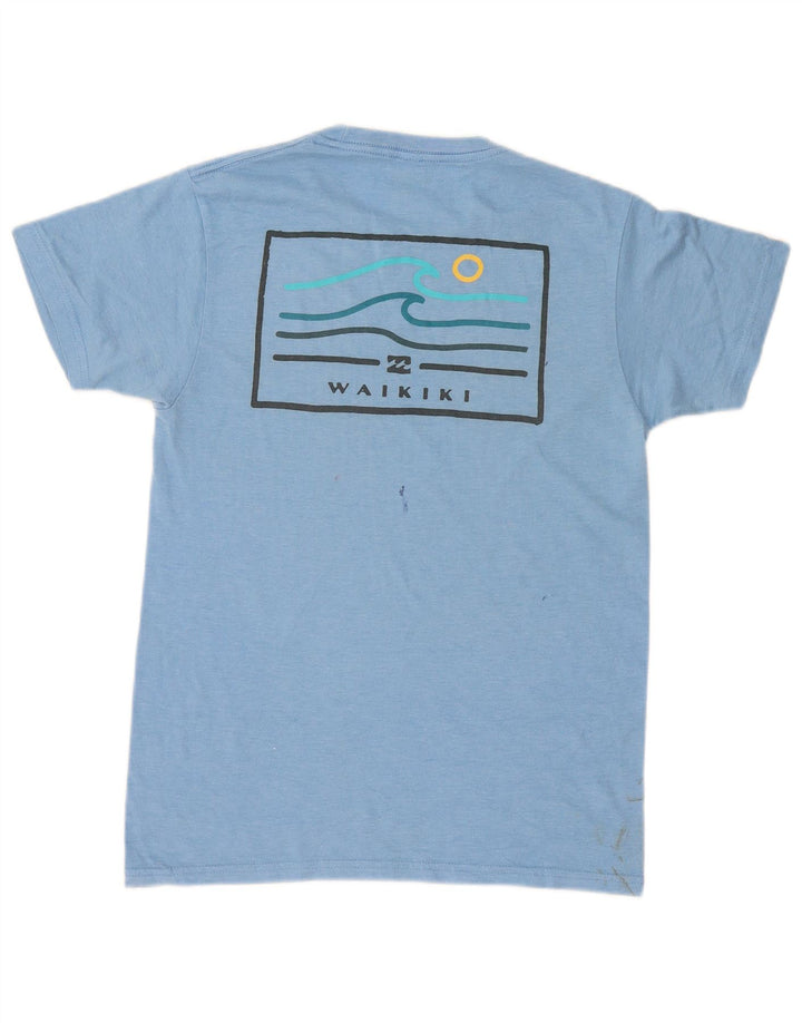 Męski T-shirt z grafiką Billabong, mały, niebieski, bawełniany