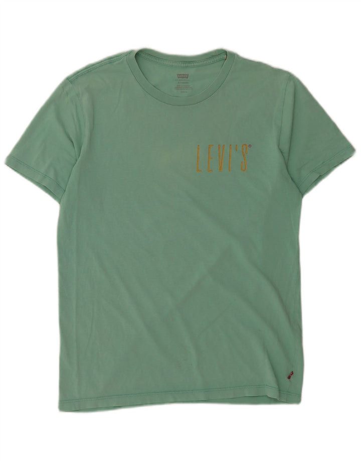 Męski T-shirt z grafiką Levi's, mały, zielony