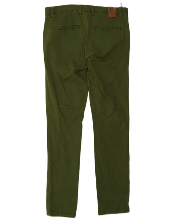 Męskie spodnie chino Zara Slim Fit EU 40 Medium W34 L34 Zielone