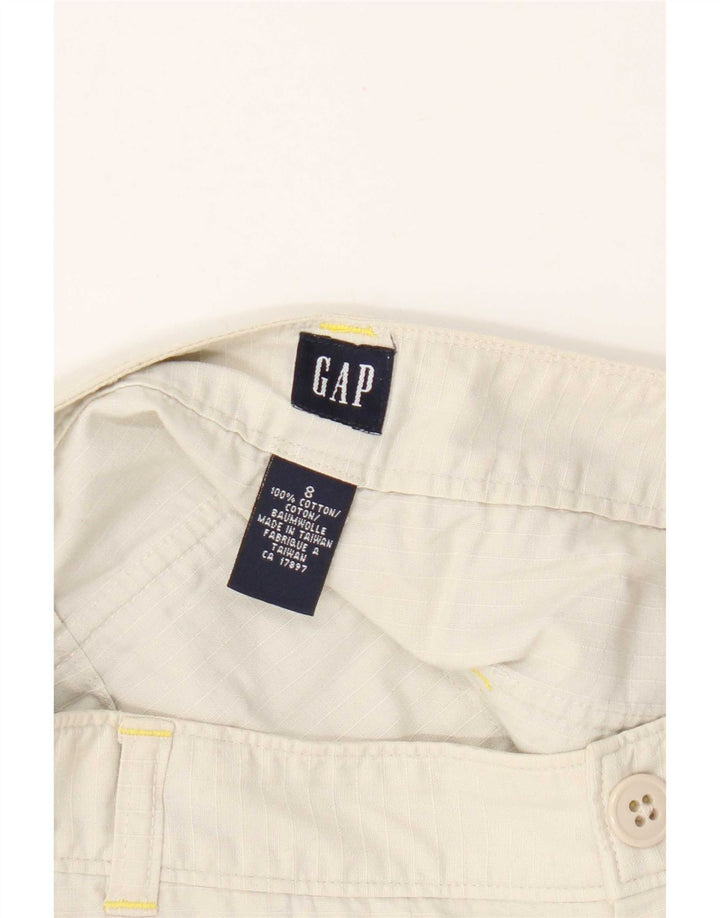 Damskie spodenki Chino Gap US 8 Medium W28, beżowa, bawełniana kratka