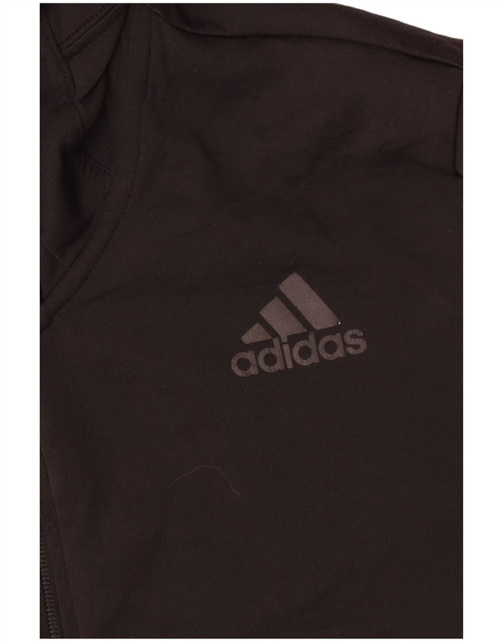Męska bluza dresowa z kapturem Adidas, średnia czarna