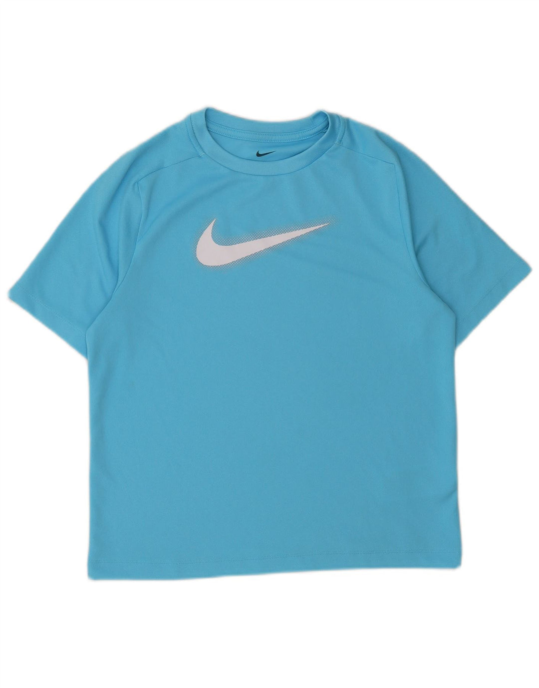 Chłopięcy T-shirt z grafiką Nike Dri Fit, rozmiar 12-13 lat, duży, niebieski poliester