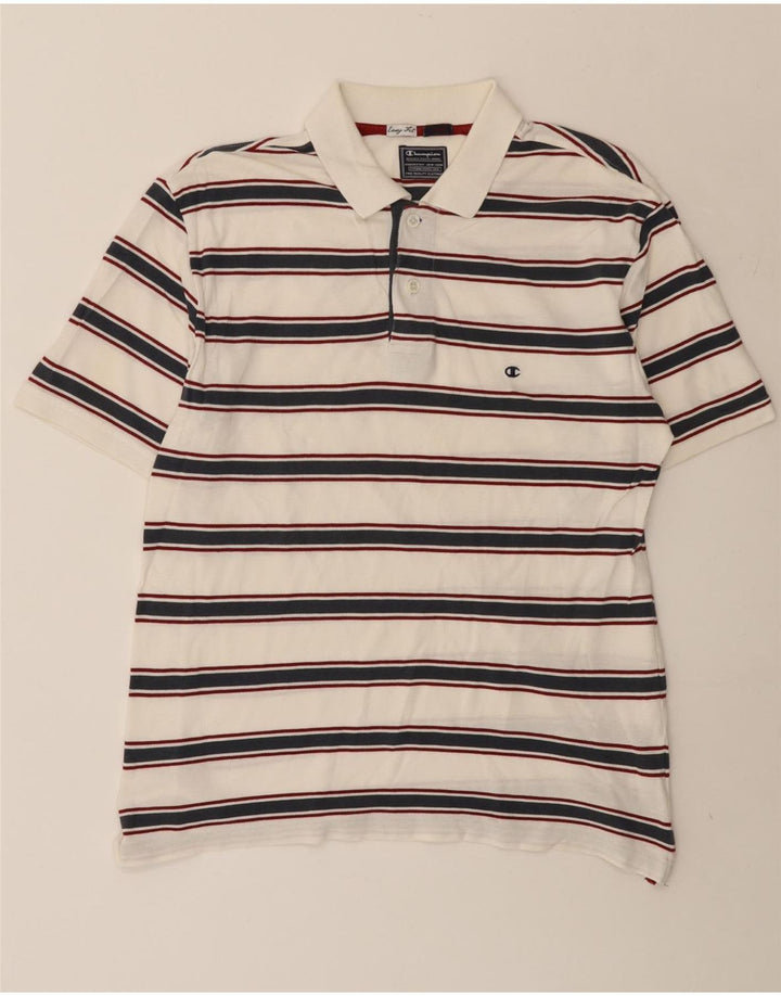 Męska koszulka polo Champion Easy Fit w duże białe paski