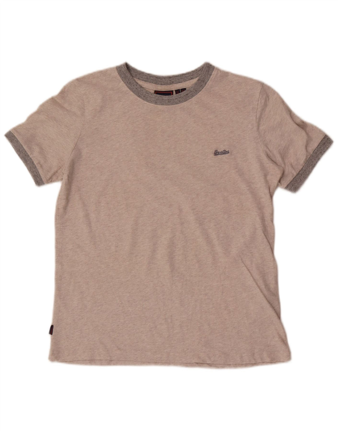 T-shirt damski Superdry Top UK 8, mały, szary, bawełniany