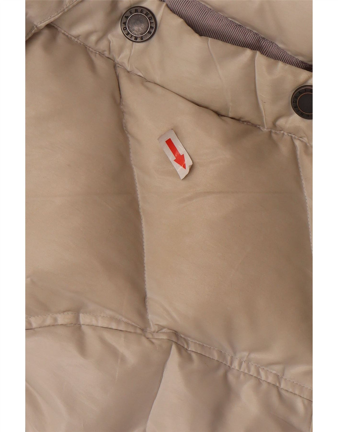 Damska wyściełana kamizelka FRIEDA & FREDDIES EU 40, średni beż, poliester