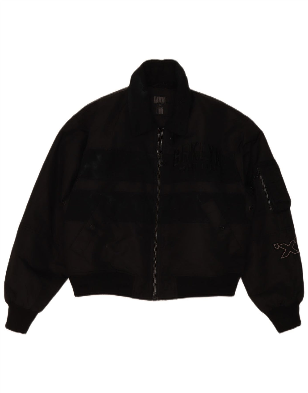 Damska kurtka bomberka typu oversize Superdry Crop UK 10, mała czarna