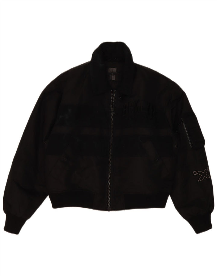 Damska kurtka bomberka typu oversize Superdry Crop UK 10, mała czarna