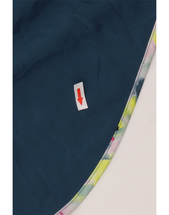 Damskie spodenki sportowe New Balance Graphic UK 14, średni niebieski poliester