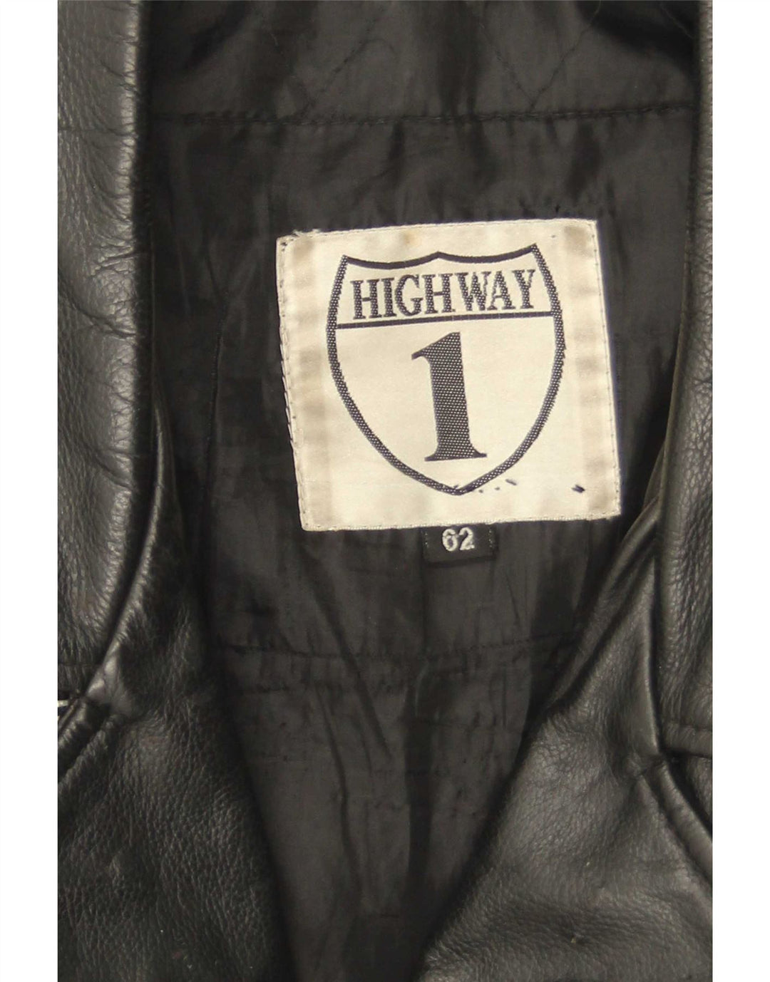Męska skórzana kurtka motocyklowa Highway 1, rozmiar 62, 4XL, czarna skóra