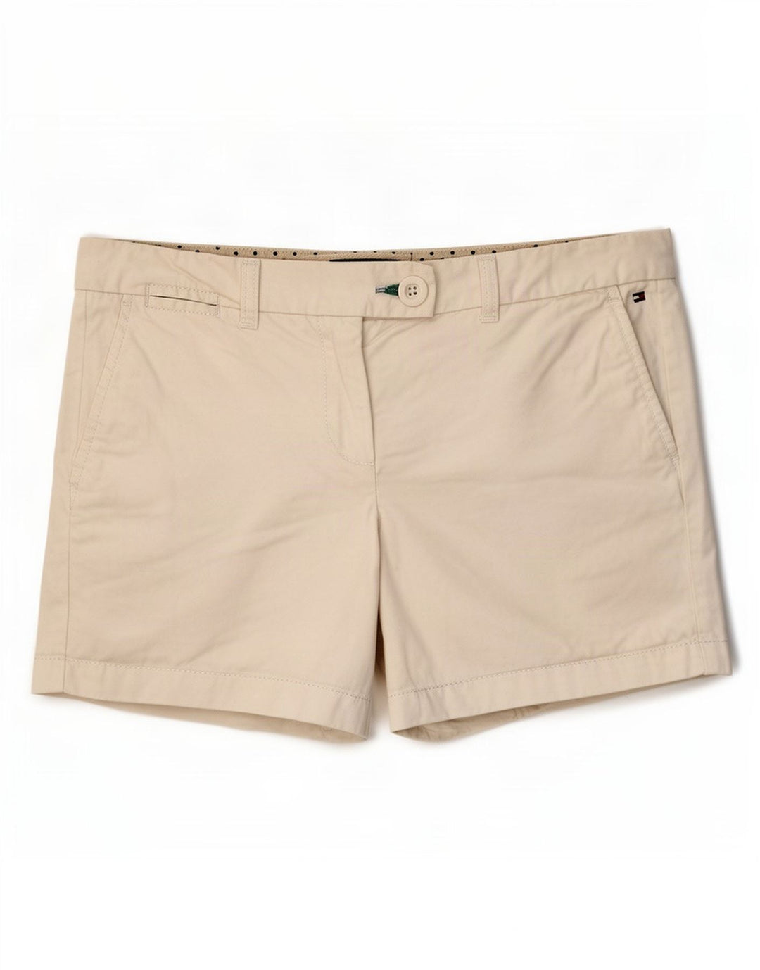 Damskie spodenki Chino Tommy Hilfiger US 8 Medium W32 Biała bawełna
