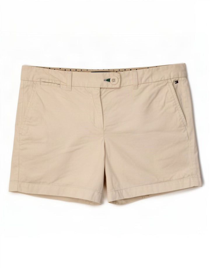 Damskie spodenki Chino Tommy Hilfiger US 8 Medium W32 Biała bawełna