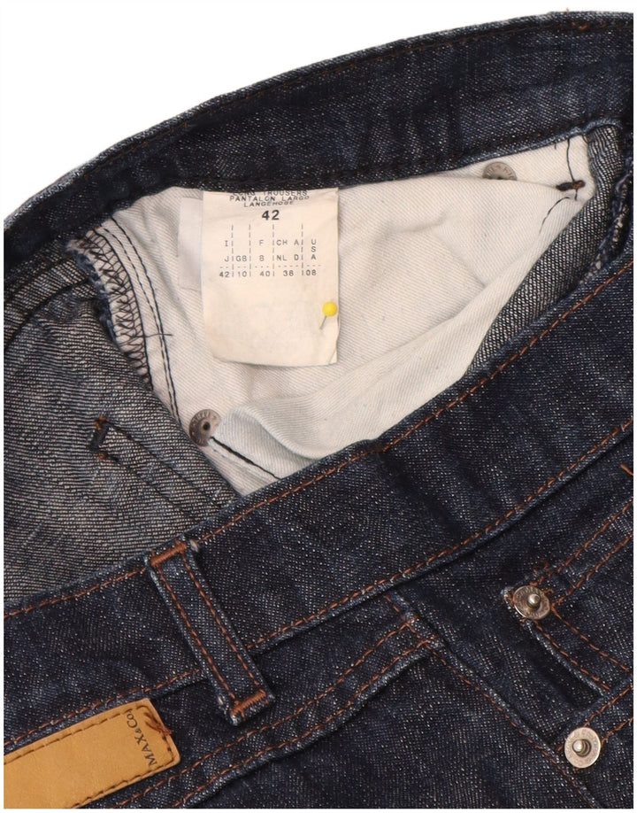Damskie jeansy Bootcut Max & Co. UK 10 Small W28 L32 Granatowa bawełna